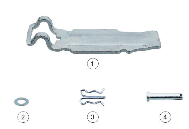 Knorr-Bremse SK7, SL7, SM7, SN6, SN7, ST7, SN5, SB6, SB7, SB5 Caliper Pad retainer kit K000133, CKSK.2.5.1