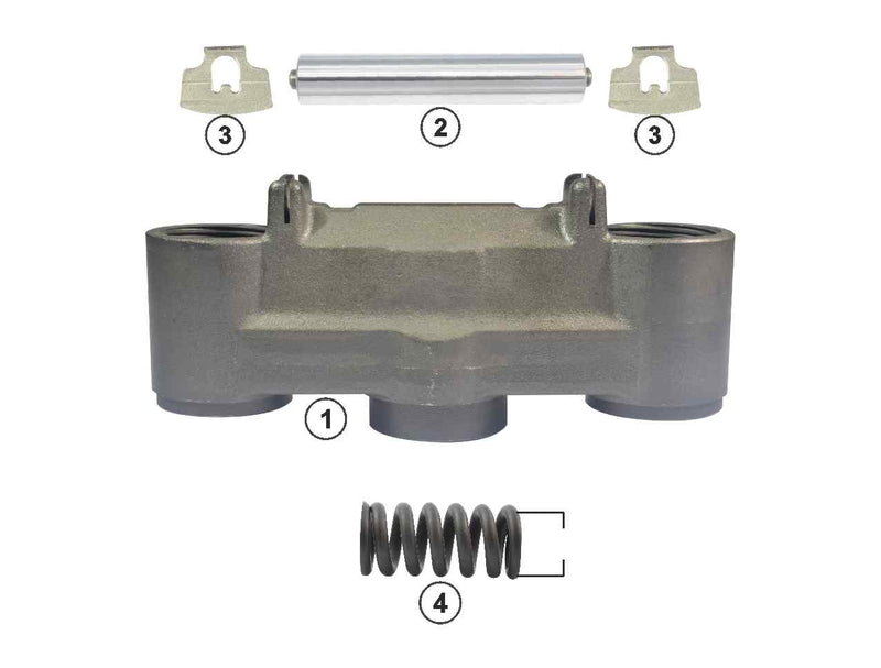 Knorr-Bremse SB6, SB7 Caliper Bridge kit Mercedes, MAN, Gigant, Fruehauf, SAF, Schmitz, BPW, Iveco