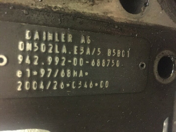 Mercedes Engine OM502LA.E3A/5 85801