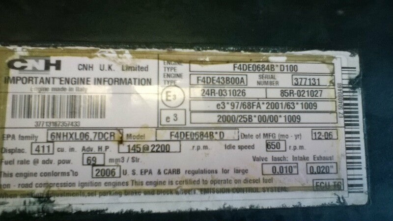 Iveco Tector F4DE43B00A